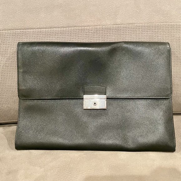 Prada Saffiano Leather Document Holder Padfolio - Picture 1 of 5